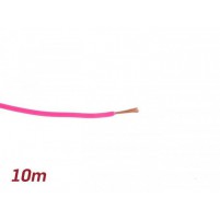 Jednožilový vodič - izolovaný drát 0,85mm délka 10m růžový