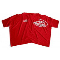 Tričko s potiskem JAWA - S červené