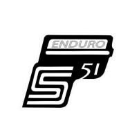 Samolepka skříňky pro Simson Enduro S 51 šedá