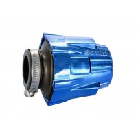 Vzduchový filtr Polini Blue Air Box 46mm rovný modro-černý