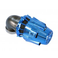 Vzduchový filtr Polini Blue Air Box 37mm 90 ° modro-černá