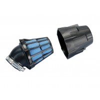 Vzduchový filtr Polini Blue Air Box 32mm 30 ° černo-modrá