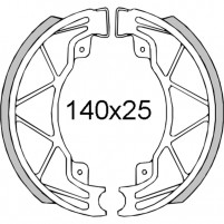Zadní brzdové čelisti pro Piaggio Liberty 4t-Hexagon Lx 125ccm 1998> 562