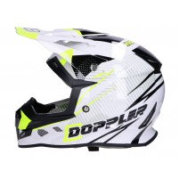 Helma Motocross Doppler Off-Road bílá / žlutá / černá - velikost L (59-60)